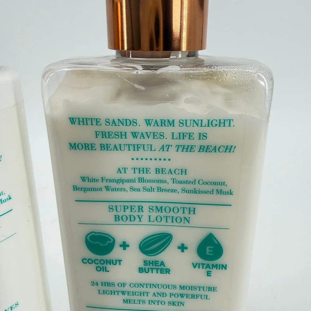 Bath & Body Works Lotion & Hair Mist Women OS White At The Beach Set - Picture 7 of 15